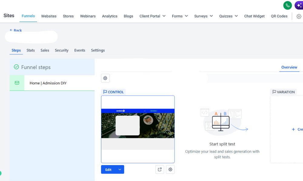 Funnel and Landing Page Builder
