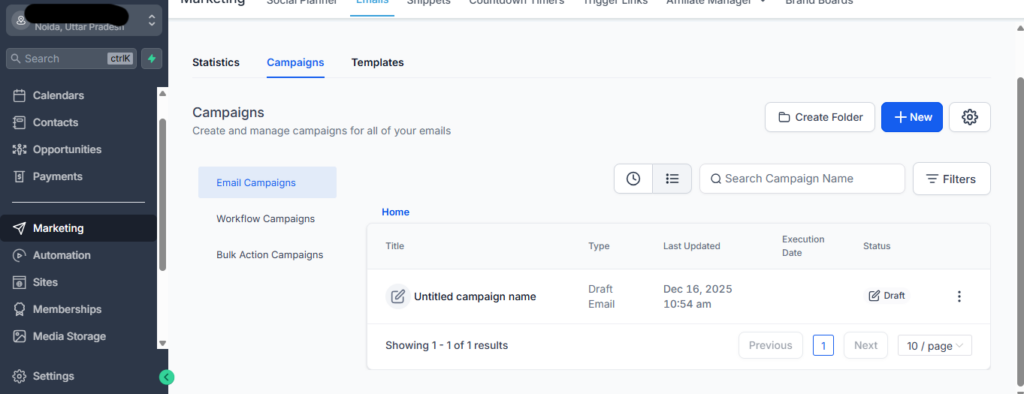 Email Marketing in GHL