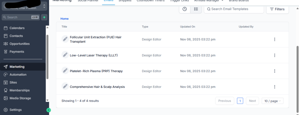 Email Marketing in GHL